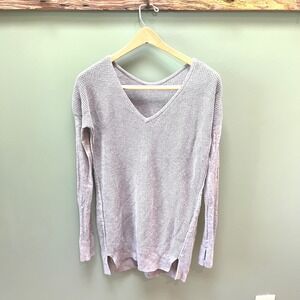 Lululemon The Sweater Life‎ Casual Pullover Cashmere Blend V-Neck Top Women's- 6